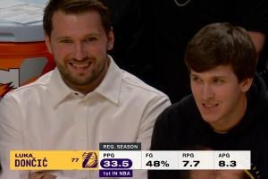 41岁詹姆斯逆天表现！场上大杀特杀 东里场边谈笑风生