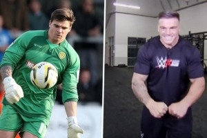 英格兰门将摇身一变成为摔跤手 时尚封面模特经历