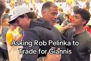 有操作空间吗😂？湖人球迷to佩林卡：把字母哥搞来！