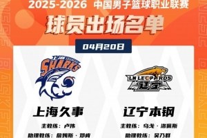 上海辽宁CBA赛事名单：上海队怀特塞德入围，辽宁队哈维缺席