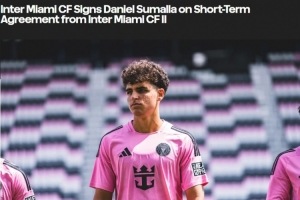 迈阿密国际征召17岁后卫苏马拉可即战