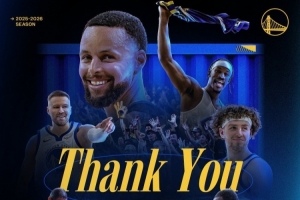 赛季收官，勇士官方致谢：感谢勇士国度全程守护