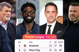 英超争冠悬念：内维尔维埃拉力挺曼城，基恩鲁尼相持