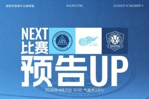 主场迎战之夜：4月21日深圳新鹏城对决北京国安