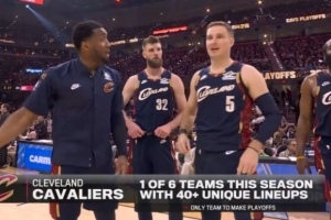 本赛季联盟40+套阵容球队达6支 骑士独闯季后赛