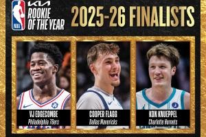 NBA新秀评选：弗拉格、克尼佩尔、埃奇库姆入围