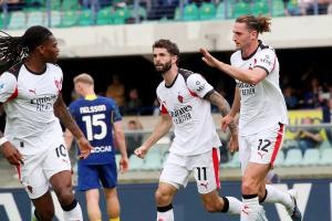 终结联赛2连败！AC米兰1-0维罗纳 拉比奥特制胜莱奥助攻