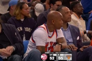 马布里助威前东家，亲临麦迪逊见证尼克斯老鹰激战