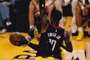 惊人！詹姆斯左手天勾绝杀戏法前还来了个艾顿的欺骗性动作