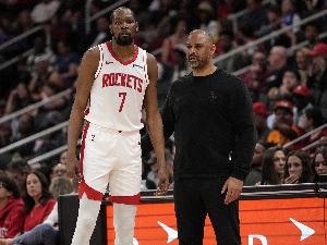 乌度卡：KD缺阵非意外 已演练多套阵容应对