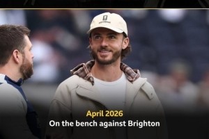 麦迪逊重返赛场：本赛季首度入选热刺对阵布莱顿名单，回顾去年十字韧带重伤