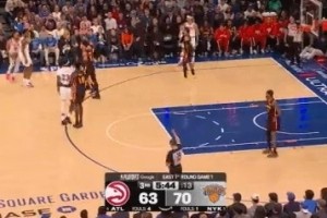 老鹰妙用压制术，米切尔险胜罚球