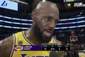 勒布朗谈湖人之胜：季后赛需稳如泰山