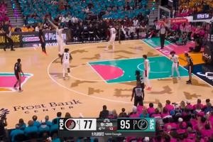 文班加冕站帽王！三分爆轰&篮下强攻&暴力冲板轰9分