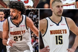 穆雷约基奇上演历史性合作，第8次季后赛25+5+5并驾齐驱