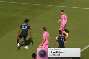 梅西梅开二度 荣膺迈阿密vs科罗拉多比赛MVP