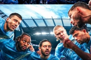 焦点对决！曼城官宣海报预祝英超强强对话：主演阵容曝光