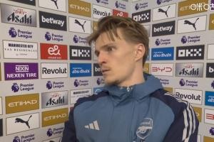 阿森纳负于曼城 厄德高:下半场更需警惕