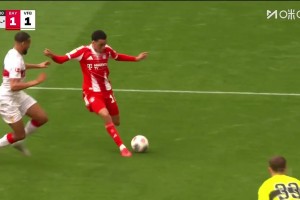 拜仁1-1扳平！穆西亚拉传中助攻，格雷罗包抄抢点破门！