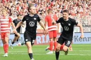 德甲-维默尔破门佩伊契诺维奇建功 沃尔夫斯堡客场2-1柏林联合