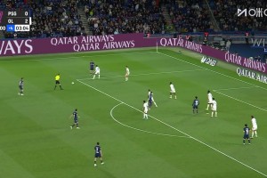 个人能力！克瓦拉茨赫利亚无解兜射直挂死角，巴黎扳回一球！